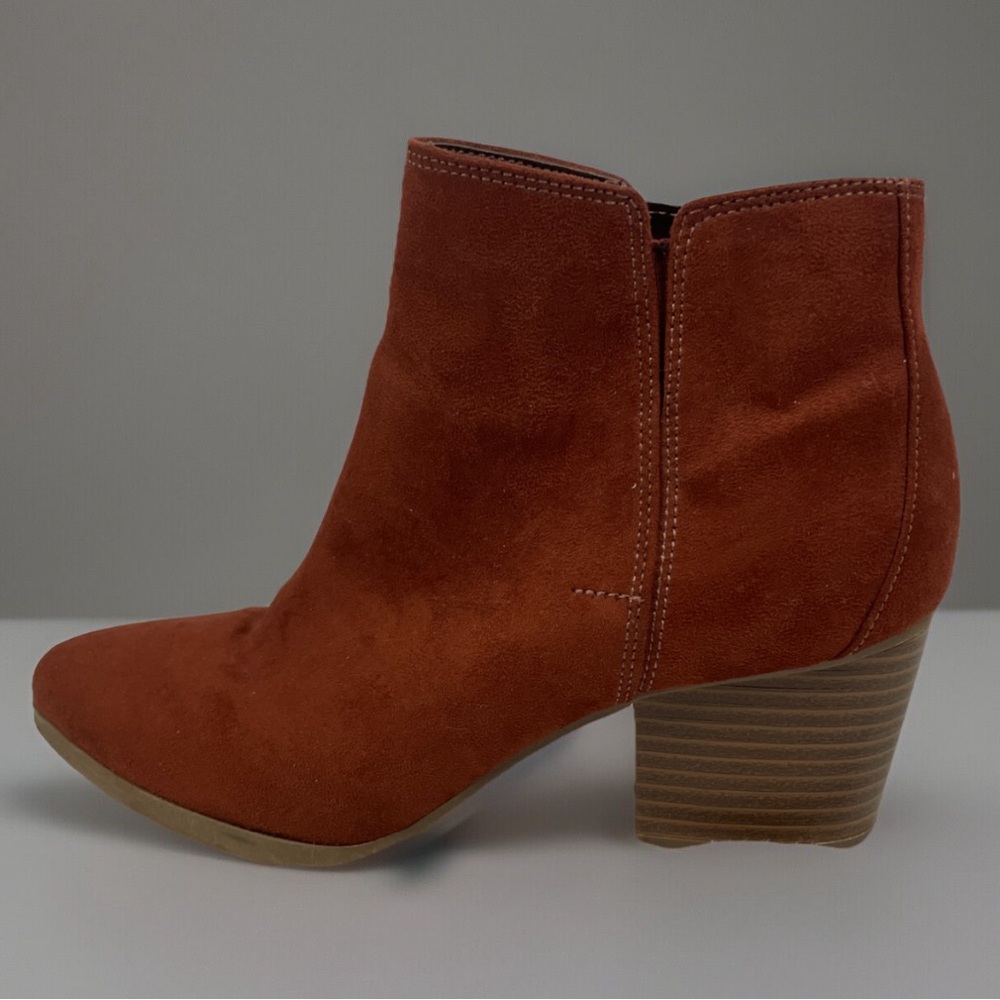 Women's Dexflex Suede Ankle Boots - Rust #cowgirl BOOTS ON THE GROUND